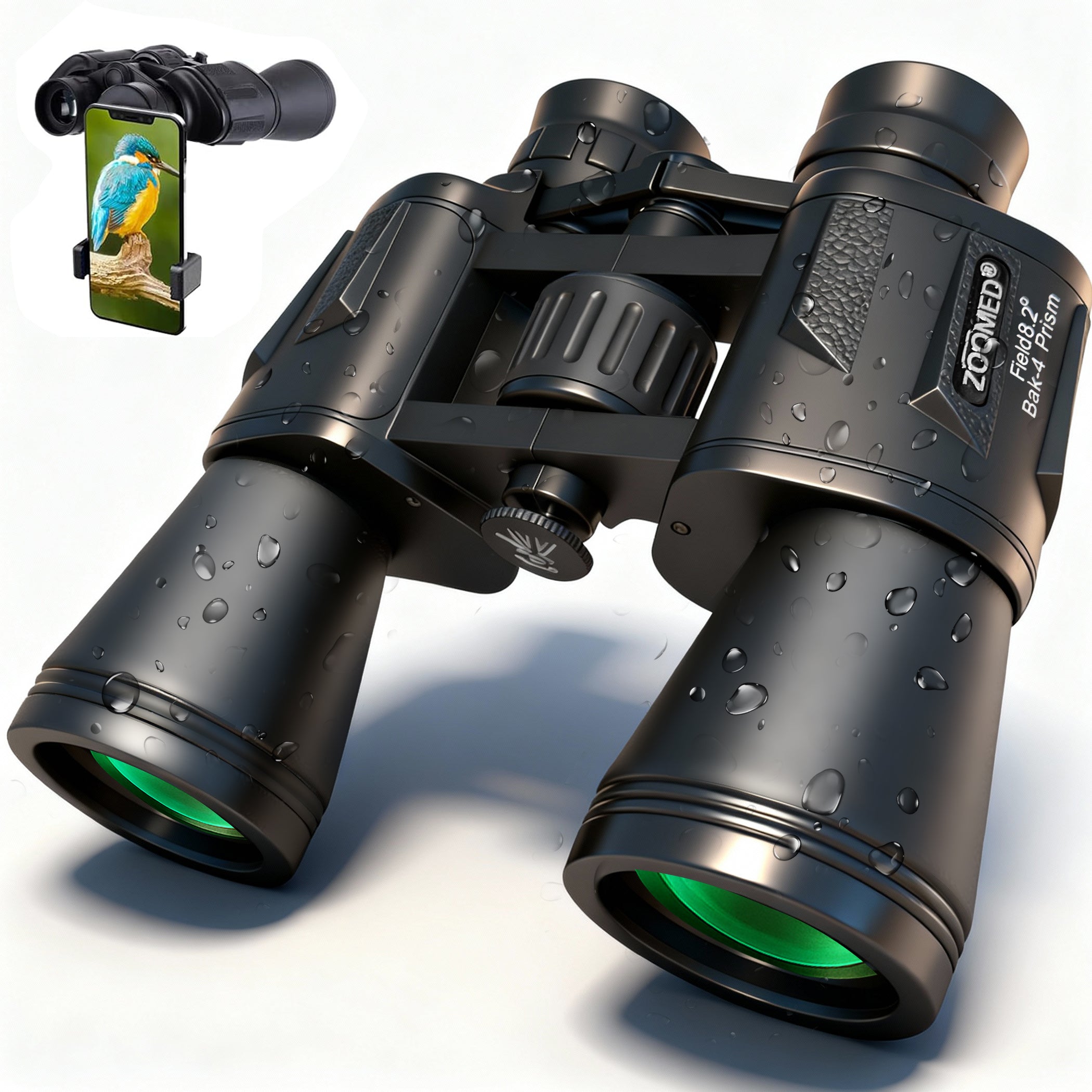 CB3008: 20x50 Binoculars with Phone Bracket Adaptor – BinocularsZoomed CB3008: 20x50 Binoculars with Phone Bracket Adaptor – BinocularsZoomed