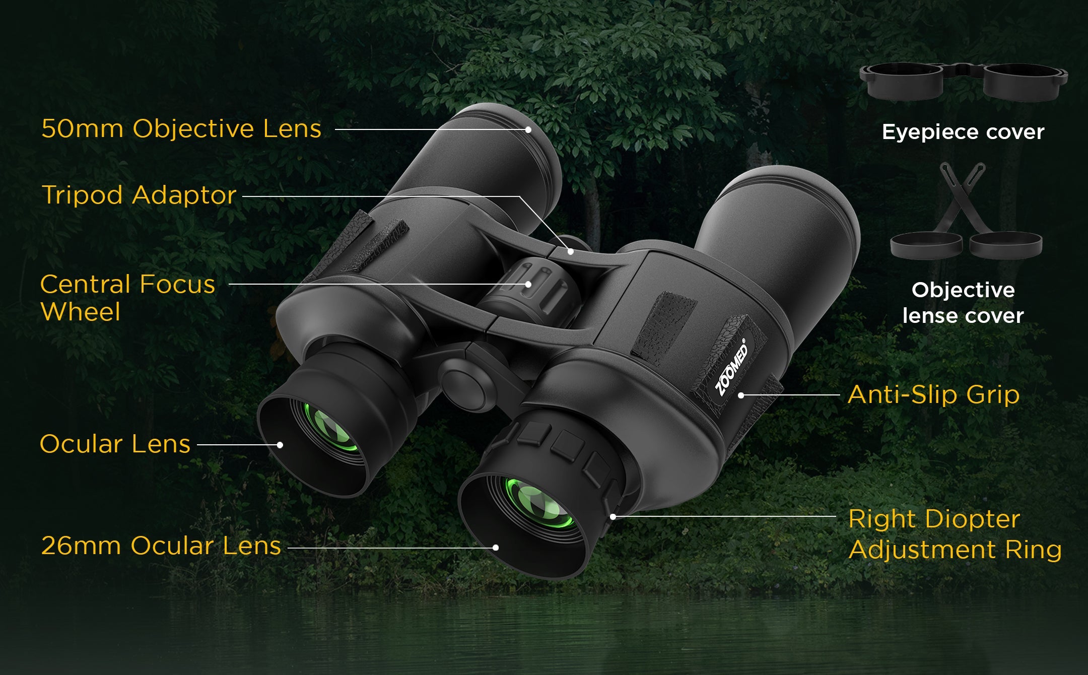 CB3008: 20x50 Binoculars with Phone Bracket Adaptor