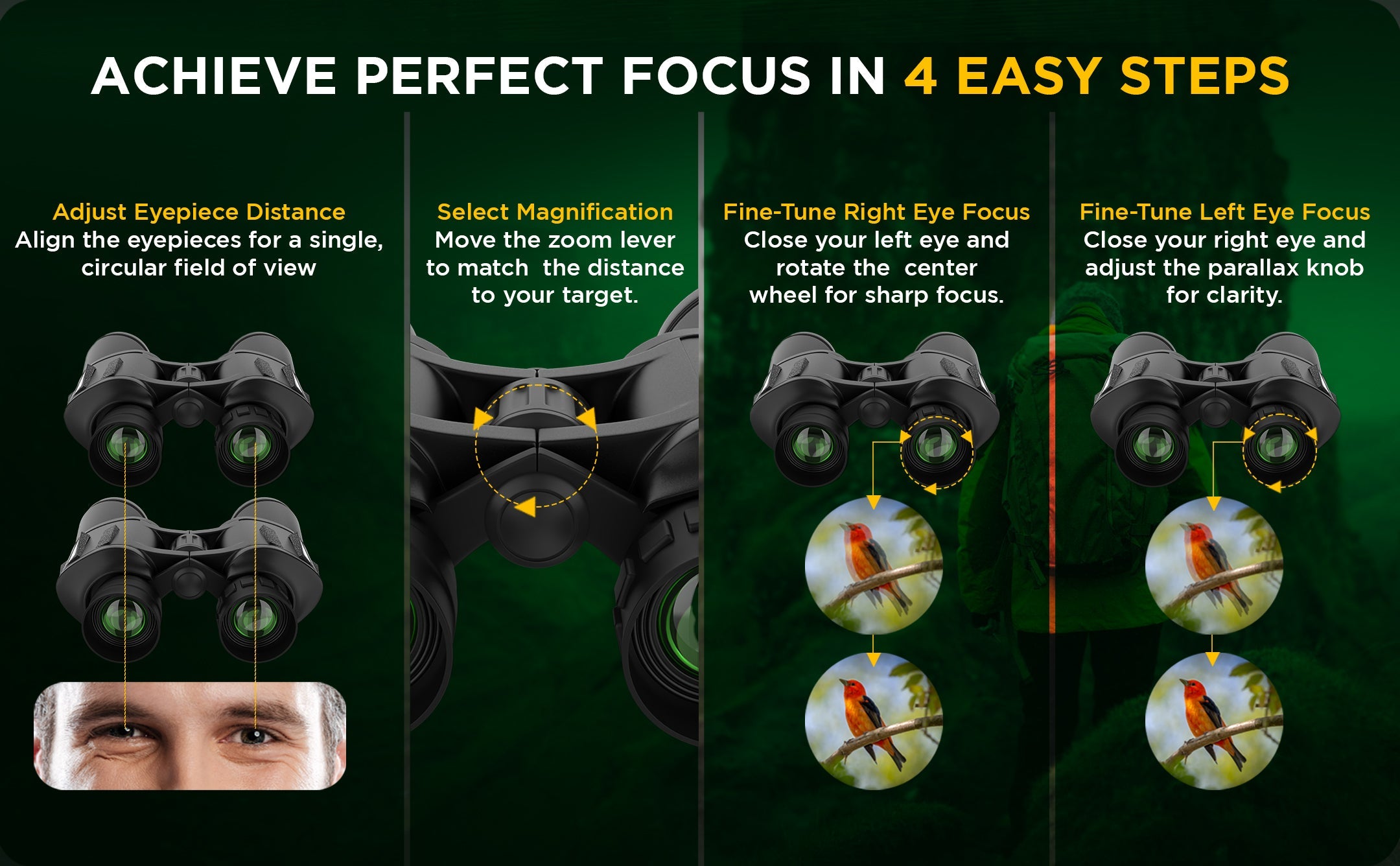 CB3008: 20x50 Binoculars with Phone Bracket Adaptor