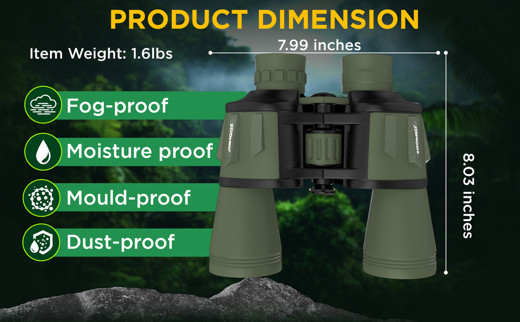 CB3008: 20x50 Binoculars with Phone Bracket Adaptor
