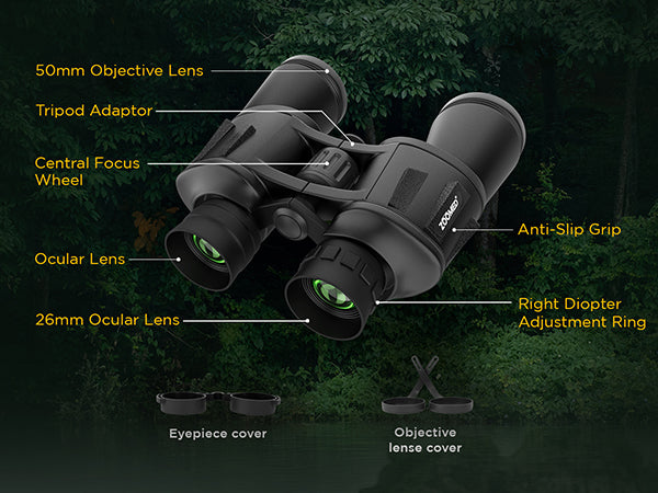 CB3008: 20x50 Binoculars with Phone Bracket Adaptor