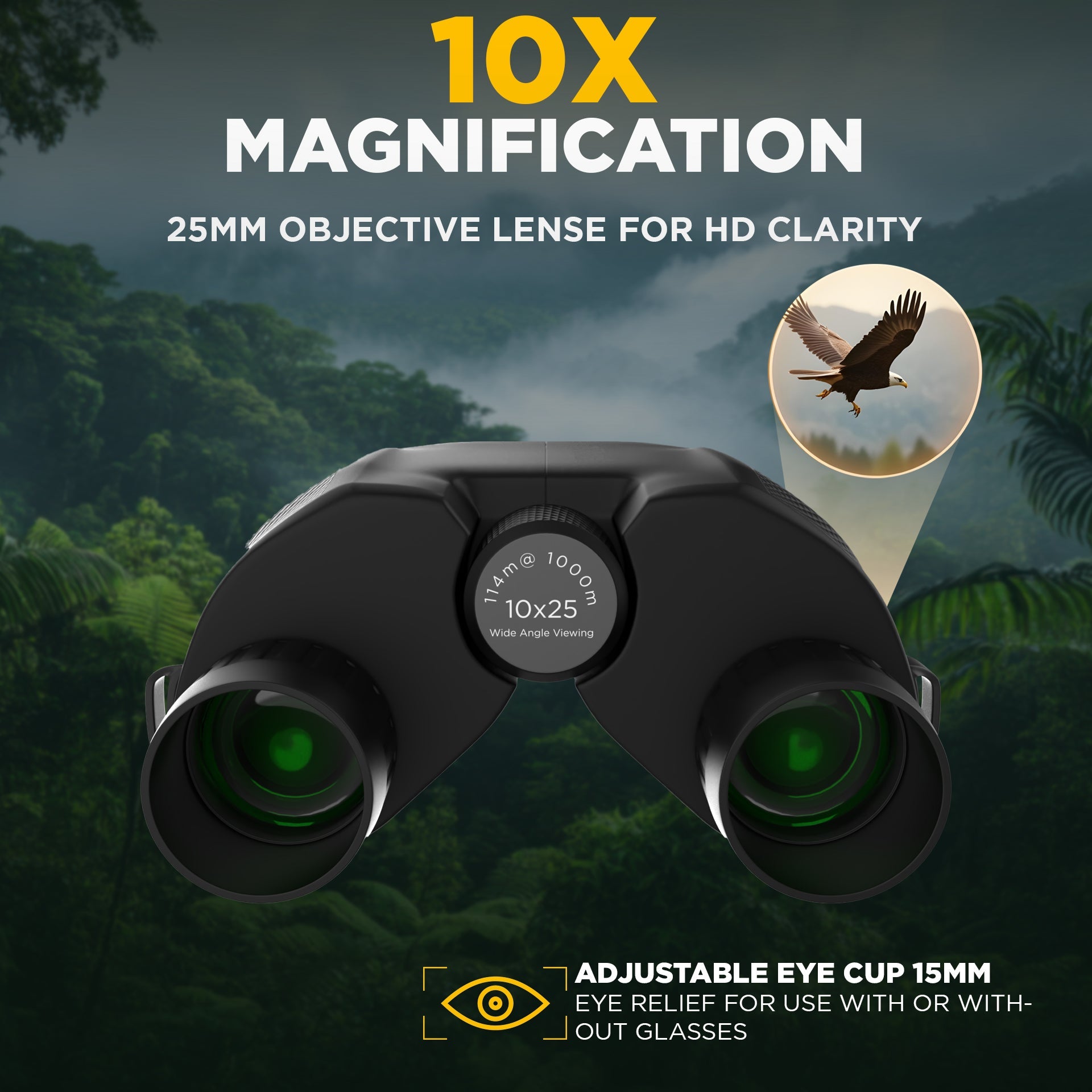CB007: 10X25 Compact Binoculars